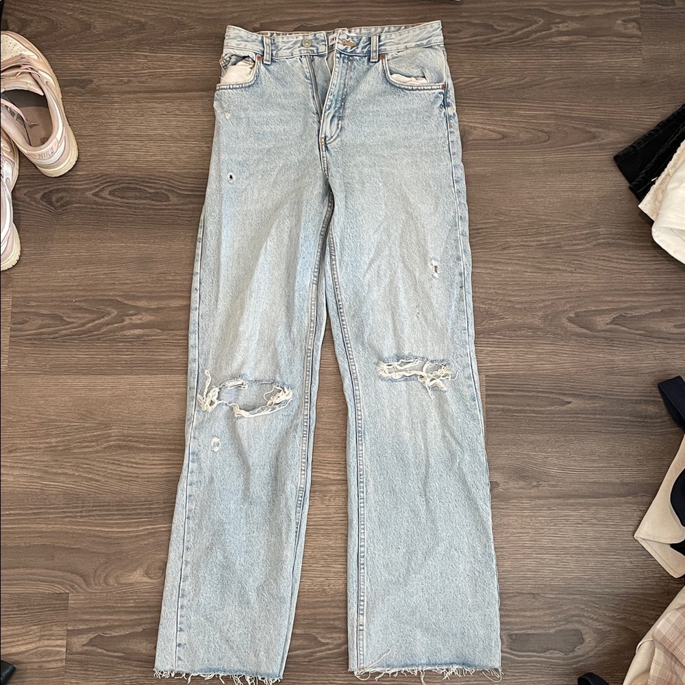 Zara Light Blue Denim Jeans